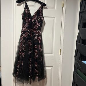 Dress the Population Sequin Cherry Blossom Dress- S